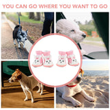 Breathable Mesh Dog Boots for Small Dogs, Summer Puppy Booties, Protectors for Bichon Teddy, 4 Pieces