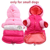 CMREAEC Dog Vest Winter Coat for Small Dogs Boy Girls, Dog Down Jackets Puppy Hoodie Sweatshirt Doggie Hoodie Coat Winter Clothes Pet Hooded Coat Apparel for Chihuahua in Cold Weather,Pink XXL