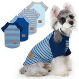 XPUDAC 4 Pack Dog Sweaters Comfy Dog Clothes with Sleeves Puppy Shirts Pullover Pet Sweatshirt for Small Medium Large Dogs Boy Girl Doggy Outfits Cat Apparel, Blue, M