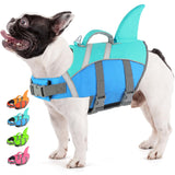 Doglay Shark Dog Life Jacket - Reflective Dog Life Vest for Swimming and Boating with Rescue Handle, Adjustable High Buoyancy Floating Vest for Small Medium Large Dogs