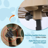 Huioqwe Pet Grooming Organizer for Scissors Brushes and Tools - Rotatable Multi Compartment Grooming Arm Stand