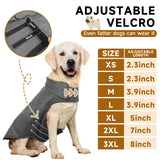 Fleece Dog Coat Pet Jacket Reflective for Cold Weather for Extra Large to Small Pets(Grey,L)