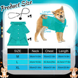 Huhumy Dog Doctor Costume Cat Surgeon Nurse Costumes Pet Doctor Clothes with Stethoscope Puppy Cosplay Party Apparel Outfits for Dogs Cats Dress Up Holiday Uniform Cosplay Halloween(Green,L)