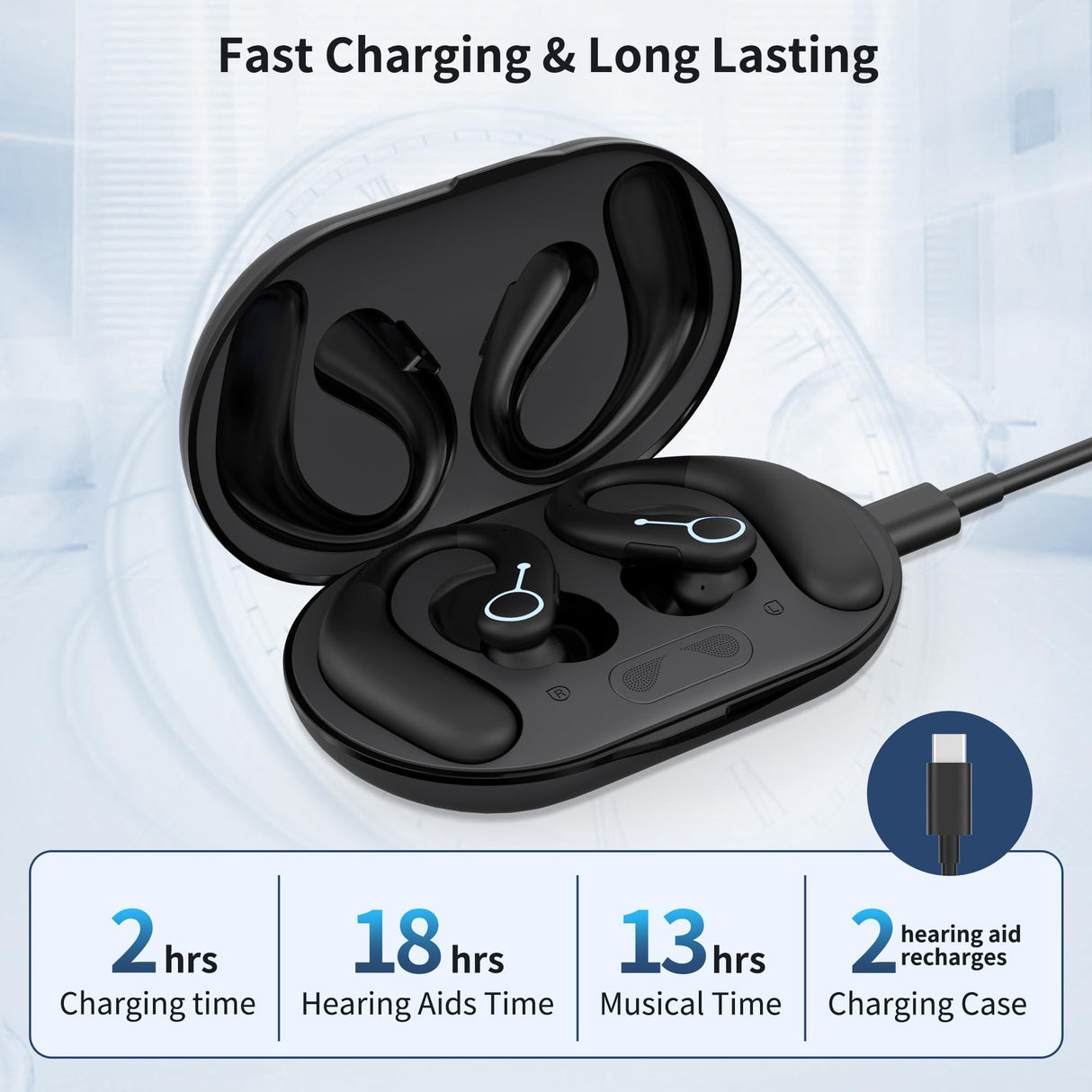 WASOCA Hearing Aids for Seniors, Hearing Aids Rechargeable with Bluetooth, Hearing Aid APP Control, Hearing Amplifier for the Hearing Loss, Hearing Your Voice. FSA or HSA Eligible