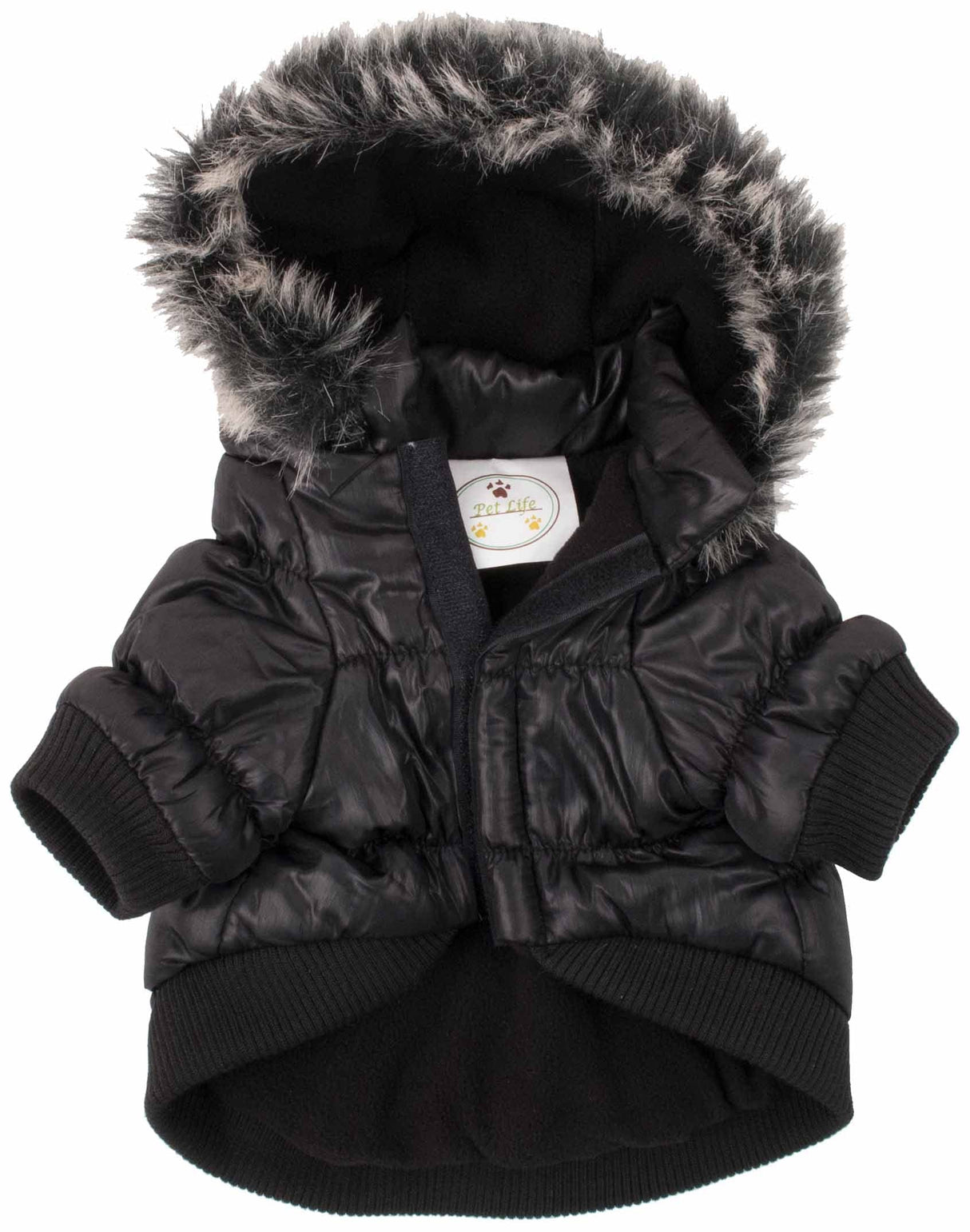 Pet Life ® Classic Metallic Fashion Winter Pet Dog Coat Jacket Parka with 3M Insulation and Removable Hood