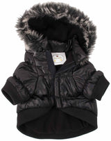 Pet Life ® Classic Metallic Fashion Winter Pet Dog Coat Jacket Parka with 3M Insulation and Removable Hood