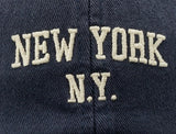 Top Baseball Caps for Women-Men Outdoor Baseball Hats New York Golf Sports Hat Curved-Brim UV Protection Navy