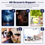 AOOLMOL Dog Anxiety Vest and Shirt, Skin-Friendly Calming Shirt - Thunder Jacket for Pet Vet Visits - Dog Jacket for Thunder, Fireworks, Anti Anxiety Vest for Pet Without Medicine & Training