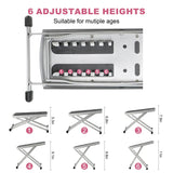 Pedicure Foot Rest, Adjustable Foot Stand with Non-Slip, Toe Separator - Easy at Home, No More Bending or Stretching, Beauty Pedicure Kit (Black)