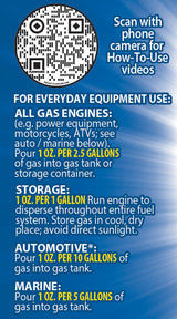 Ethanol Shield Fuel Stabilizer, 24 oz (2 Pack) Keeps Fuel Fresh, Gasoline Treatment Fuel Additive That Protects Fuel System, Gas Stabilizer for Fuel Storage, Antioxidant and Anticorrosive