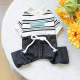 Dog Winter Clothes Pet Stylish Overalls for Small Medium Dogs Cute Puppy Jumpsuit Classic Small Dogs Boy Girl Clothes Comfortable Breathable Dog Bib Overalls Chihuahua Yorkies One Piece Outfits