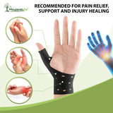 MountainAir Gel Thumb Braces (4 Pcs) – Waterproof and Unisex Wrist Brace With Thumb Support- Hand Brace for Arthritis Pain– Super Soft & Comfortable – Made With Latex Rubber (Black)