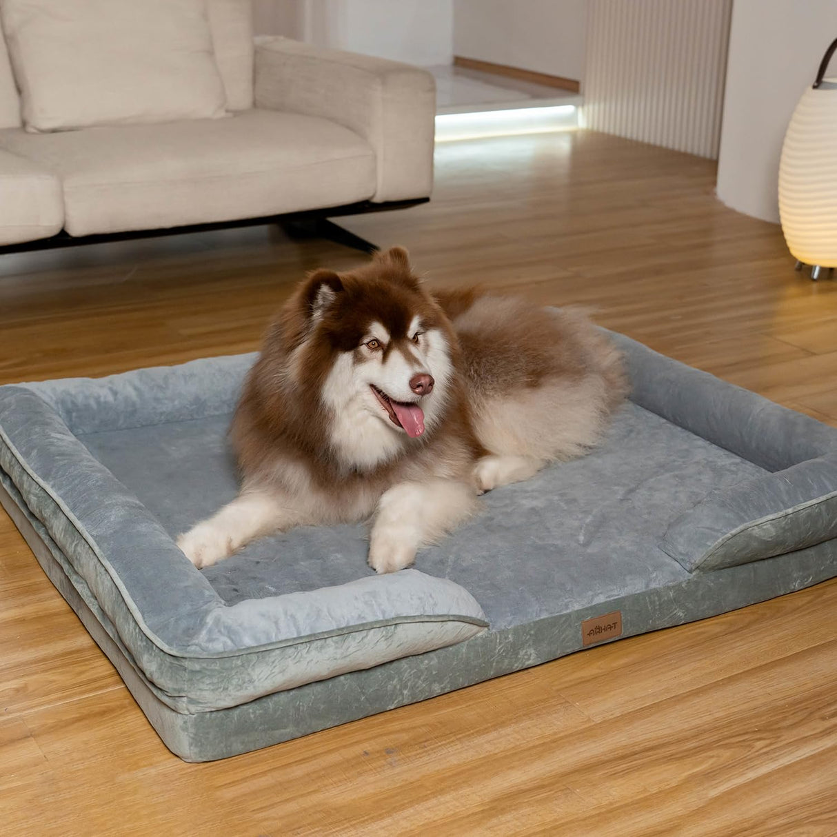 Orthopedic Dog Bed for Large Dogs, High-Density Supportive Memory Foam, Chew Proof Dog Bed，Waterproof Lining, Removable Washable Cover, Tear-Resistant & Non-Slip Sofa