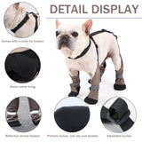 Ckuakiwu Waterproof Dog Shoes Anti-Slip Dog Shoes Reflective Dog Boots & Paw Protectors with Adjustable Straps Dog Booties for Hot Pavement, Hiking, Rainy and Snowy Days, M,Dog Rain Boots