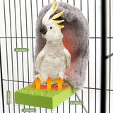 Bird Heater for Cage,Temperature-Adjustable Warm Bird Perch with Small Nest,12V 5W 91°F-118°F Range Warmer Perch Stand for Parrots,Cockatiels,Parakeets and Small Birds