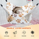 YedsIntu 3 Pcs Guinea Pig Hammock, Rat Ferret Hanging Hammock Guinea Pig Accessories for Small Animals Chinchilla Hamster Parrot Sugar Glider Ferret Squirrel (11"×11")