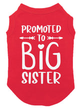 Promoted to Big Sister - Dog Shirt (Red, 2X-Large)