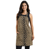 Ladybird Line 602 Unisex Leopard Print Waterproof Apron, Hair Bleach Resistant, Adjustable Neck Band, Breathable Mesh Lining
