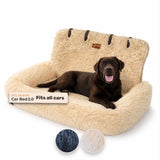 Pelsbarn Soft Comfortable Dog Protecting Car Bed 2.0 Large (Beige)