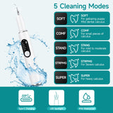 SylvanSparkKitchen Dog Plaque and Tartar Remover Plaque Remover for Teeth with Led Light 5 Adjustable Modes Electric Toothbrush Teeth Cleaning Kit for Dog and Cat Pet Ultrasonic Tooth Cleaner