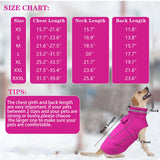 Doglay Waterproof Dog Coat, Reflective Dog Winter Jacket with Pocket & Turtleneck, Warm Puppy Snow Jacket for Small Medium Large Dogs - Pink, XL