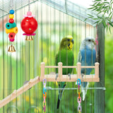 Sonwyoung Parakeet Cockatiel Bird Toys, Bird Toys for Parakeets, Cockatiel Cage Accessories, Perches Cage Parrot Ladders for Hanging Swinging Standing Chewing Climbing Training