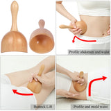 Komogir 3-in-1 Wooden Massage Tools for Lymphatic Drainage, Body Contouring and Anti-Cellulite