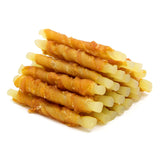 Jungle Calling Rawhide Free Treats for Dogs, Chicken Wrapped Cod Sticks Dog Treats, Soft Chewy Snacks for Training Rewards, 10.6 oz (Chicken)