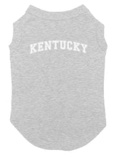 Kentucky - State University Sports Dog Shirt (Light Gray, Medium)