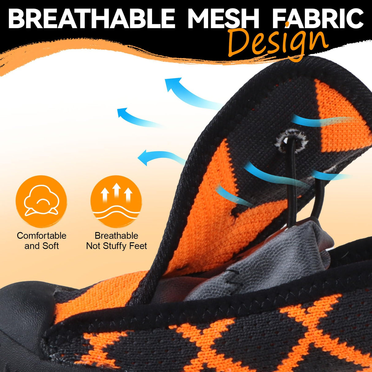 Furmate Dog Shoes for Large Small Medium Dogs,Waterproof Dog Boots & Paw Protectors with Breathable Mesh for Summer Hot Pavement,Anti-Slip Dog Booties for Hiking Hardwood Floors Winter Snow (Orange-1)
