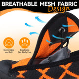Furmate Dog Shoes for Large Small Medium Dogs,Waterproof Dog Boots & Paw Protectors with Breathable Mesh for Summer Hot Pavement,Anti-Slip Dog Booties for Hiking Hardwood Floors Winter Snow (Orange-1)