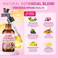 Load image into Gallery viewer, Wagmee Allergy Relief Drops for Dogs, Dog Itchy Skin Relief with Fish Oil, Omega-3, Turmeric &amp; Natural Anti Itch for Dogs Ears &amp; Paw Relief - Dog Seasonal Allergies, Skin &amp; Coat Immune Supplement
