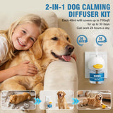 Dog Calming Diffuser – 2-Pack Dog Pheromone Calming Diffuser Kit for Stress, Anxiety, Barking & Destructive Behavior Relief, Perfect for Separation Anxiety & Aggression (Blue, 2 Count (Pack of 1))