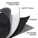 HNCPSY SUV Cargo Liner for Dog Car Seat Cover for Pets Waterproof Cargo Cover Dog Seat Mat for SUVs Sedans Vans with Bumper Flap Protector, Non-Slip, Black 70"x40"