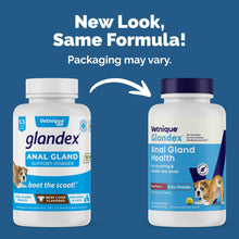 Load image into Gallery viewer, Vetnique Glandex Dog Fiber Supplement Powder for Anal Glands with Pumpkin, Digestive Enzymes &amp; Probiotics - Vet Recommended (Regular or Advanced Strength) - Boot The Scoot (5.5oz Powder, Beef Liver)
