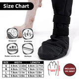 ETIAL Dog Paw Protector Injury & Wound Recovery Boot, Anti-Slip Dog Shoe with Dual Self-Adhesive Straps for Outdoor Walking & Keep Dogs from Licking Wounds (XL, Count, 2)