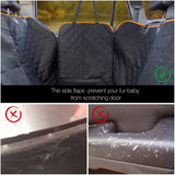 iBuddy Truck Seat Cover for Dogs Waterproof 900D Soft Back Seat Cover for Crew Cab Protects Vehicle from Dog Hair, Scratches, Dirt Durable Rear Seat Cover for Pickup Truck F150 F250 Ram GMC 1500 2500