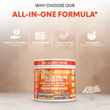 Dog Allergy Chews and Itchy Skin Relief for Dogs | Colostrum Quercetin Astragalus Bromelain | Immune Anti Itch Coat Supplement Aller Ichting Bites Treatment Paw Allergies + Echinacea Nettle Omega 3