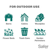 Safer 5951 Snake Shield Granular Repellent - Outdoor Snake Repelling Granules 4LB Snake Shield Repellent - Repels Againts Poisonous and Non-Poisonous Snakes