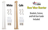 Bow Wow Barrier 28” Café by Smart Retract: Retractable Door Barrier for Dogs and Cats