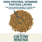 Country Heritage Hen Egg Layer Pellet 50lbs - 16% Protein Chicken Feed for Increased Egg Production & Strong Eggshells, High Protein