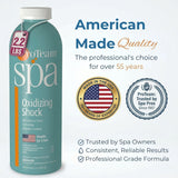 ProTeam Non-Chlorine Spa Shock for Hot Tub – Fast-Acting Oxidizing Shock Treatment, Clears Cloudy Water & Eliminates Odors – Made in USA, 2.2 lb + SplashWiz Care e-Book