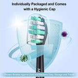 MRYUESG Replacement Heads Compatible with Philips Sonicare 10 Pack, Electric Tooth-Brush Head for Phillips, Black
