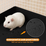 PJYuCien Guinea Pig Cage Liner, Waterproof Tarp Bottom pad for Rabbits, Easy to Install, Suitable for Totoro, Hedgehogs, Ferrets and Other Small Animals.Not Include Cage (24" X 48")