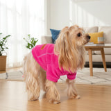 BAOBICUTE 4 Pack Fleece Dog Sweater Clothes for Small Dogs Girls Boys Pullover Turtleneck Dog Sweatshirt Coat Winter Soft and Warm Pet Puppy Sweater Clothes for Cold Weather Spring Autumn Christmas