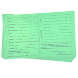 100 Green Dog Grooming Client Cards 5X8 Inch Client Profile Cards Dog Grooming Salon Must Haves for Pet Kennel Records, Groomer Customer Information Cards, Professional Pet Grooming Supplies