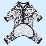 CuteBone Big Dog Clothes Pitbull Golden Retriever Post Surgery Suit Stretchy Calming Anxiety Pet Pajamas Shirts Shedding Suits Onesie for Medium/Large Sized Dogs Labrador Bully ZP16XL