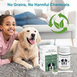 ELEVTC Dog Teeth Cleaning Powder 100g Fights Plaque & Tartar Freshens Breath All-Natural Ingredients for Dogs of All Breeds and Ages Easy to Use Dog Dental Powder