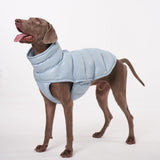 ChoChoCho Winter Dog Jacket, Cold Weather Coats, Lightweight, Thermal Insulated, Water-Resistant, Adjustable Dog Jackets with Leash Access for Small Medium Large Breeds (Blue, 3)