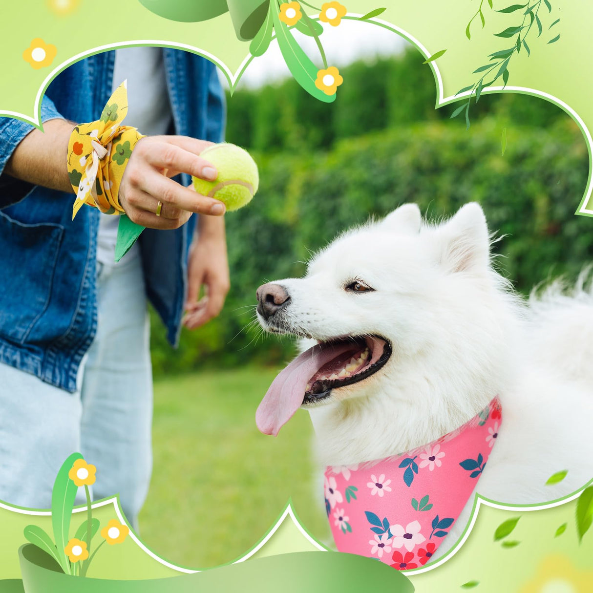 Jeere 200 Pcs Spring Dog Bandanas Bulk Floral Dog Bandanas for Dogs Triangle Kerchief Bibs Scarf Set for Pet Costume Photo Props Accessories Pet Shops Adoption Events, 25 Styles(25.6 x 17.7 x 17.7)